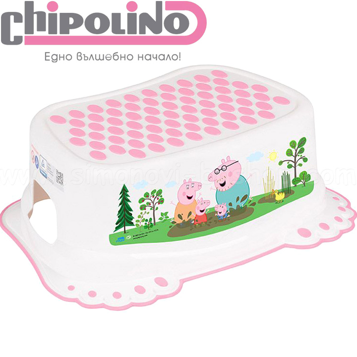Chipolino Стъпало за баня Peppa Pig Pink Tega Baby PZS018PP02PW Chipolino Стъпало за баня Peppa Pig Pink Tega Baby PZS018PP02PW