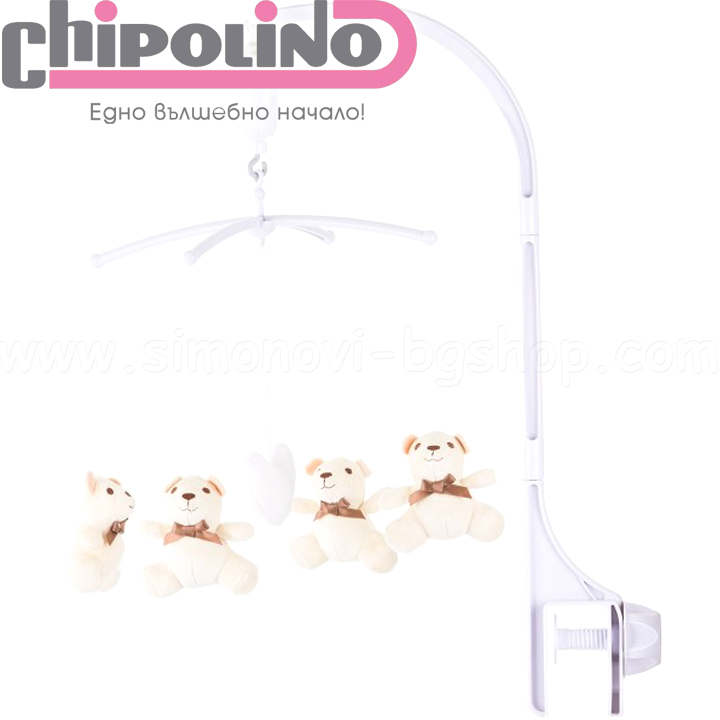 2022 Chipolino Musical Carousel for Bed and Playpen Bears MILD02109BEA