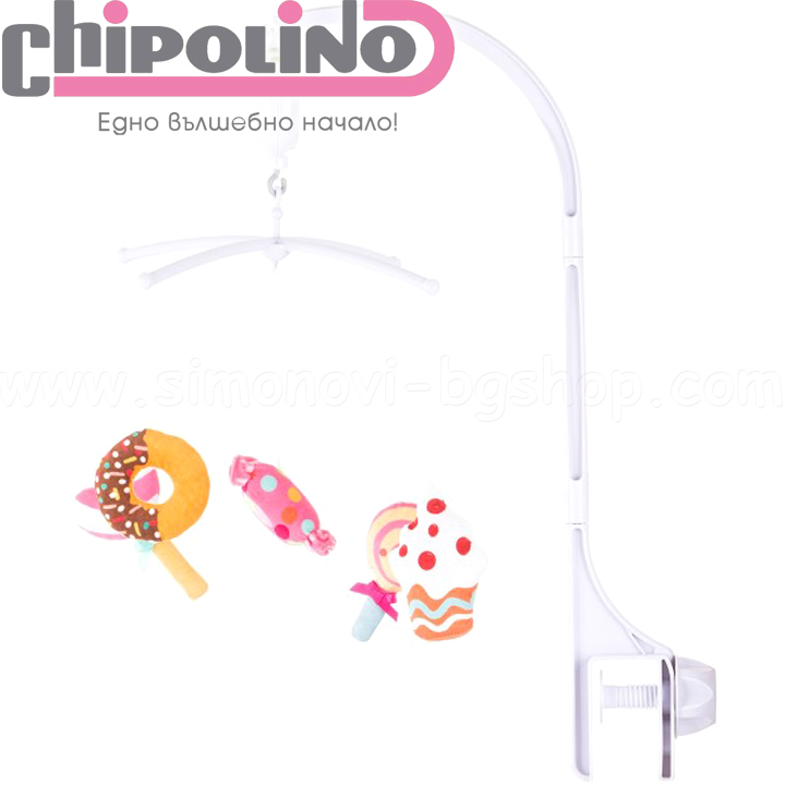 2022 Chipolino Musical Carousel for Bed and Playpen Sweets MILD02107CAN