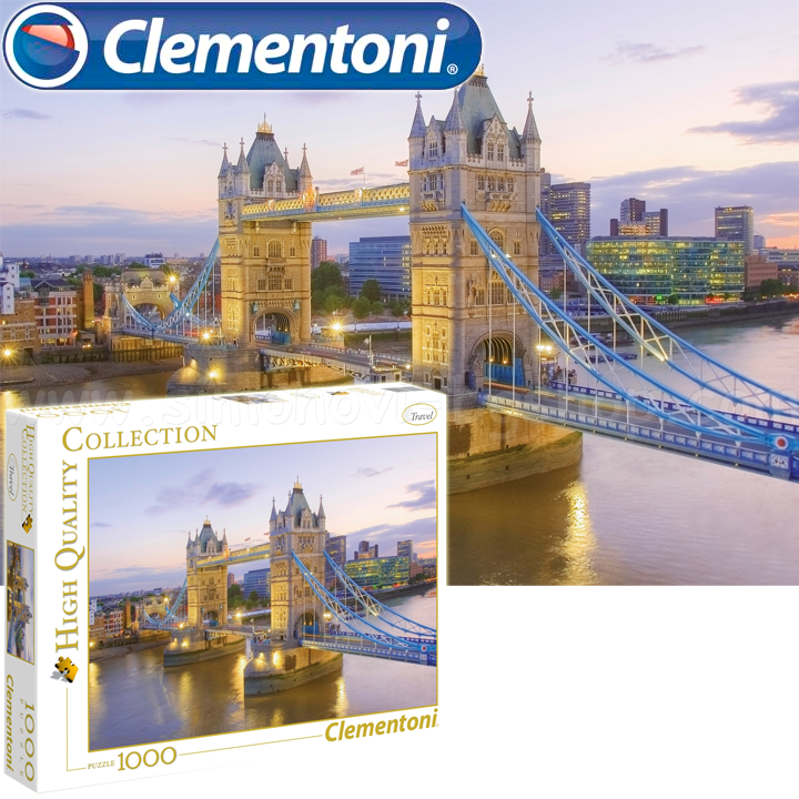 *Clementoni High Quality Collection Пъзел 1000ч. "Tower Bridge" 39022 *Clementoni High Quality Collection Пъзел 1000ч. "Tower Bridge" 39022