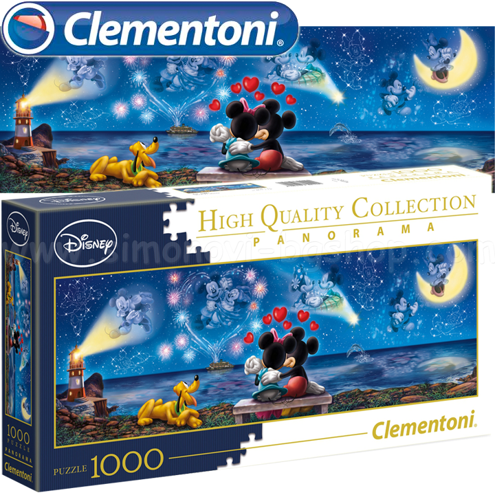 *Clementoni High Quality Collection Пъзел 1000ч. "Mickey & Minnie" 39449 *Clementoni High Quality Collection Пъзел 1000ч. "Mickey & Minnie" 39449