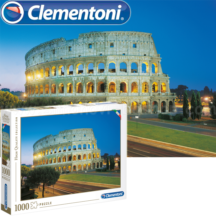 *Clementoni High Quality Collection Пъзел 1000ч. "Roma-Colosseo" 39457 *Clementoni High Quality Collection Пъзел 1000ч. "Roma-Colosseo" 39457