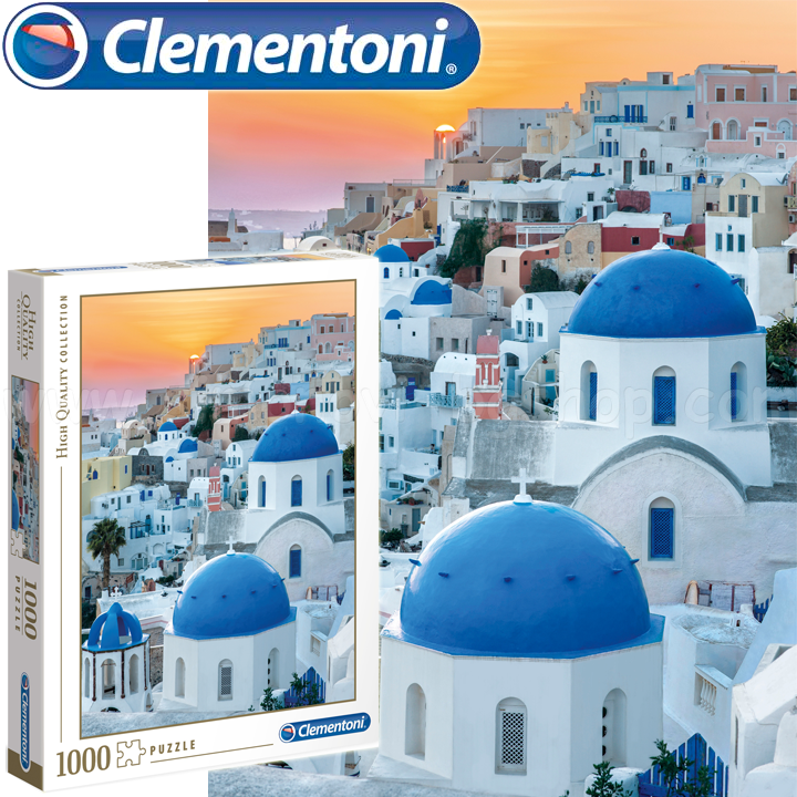 *Clementoni High Quality Collection Пъзел 1000ч. "Santorini" 39480 *Clementoni High Quality Collection Пъзел 1000ч. "Santorini" 39480