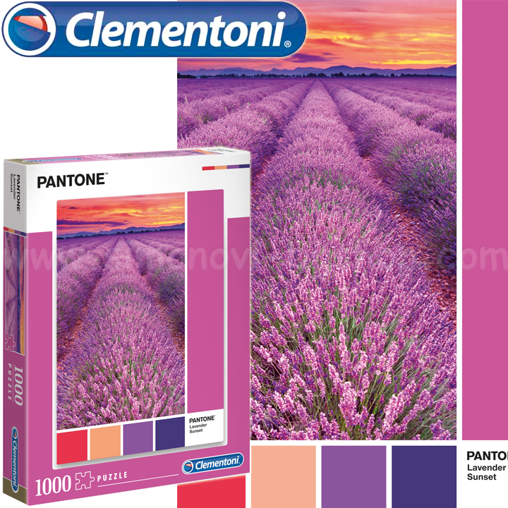 *Clementoni Pantone Пъзел 1000ч. "Lavender Sunset" 39493 *Clementoni Pantone Пъзел 1000ч. "Lavender Sunset" 39493