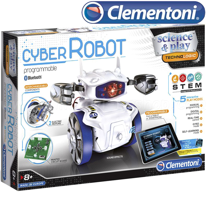 *Clementoni Science & Play Образователен робот за програмиране CYBER 75022 *Clementoni Science & Play Образователен робот за програмиране CYBER 75022