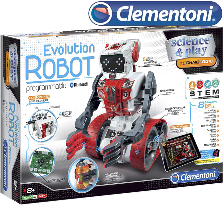 *Clementoni Science & Play Образователен робот за програмиране EVOLUTION 75023 *Clementoni Science & Play Образователен робот за програмиране EVOLUTION 75023
