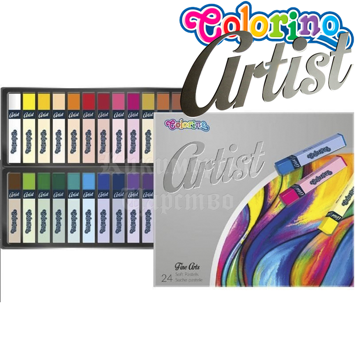 Colorino Artist Сухи пастели 24 цвята 65245 Colorino Artist Сухи пастели 24 цвята 65245