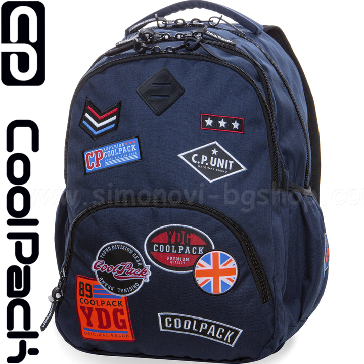 Cool Pack BENTLEY Раница A408 Badges Blue B24053 Cool Pack BENTLEY Раница A408 Badges Blue B24053