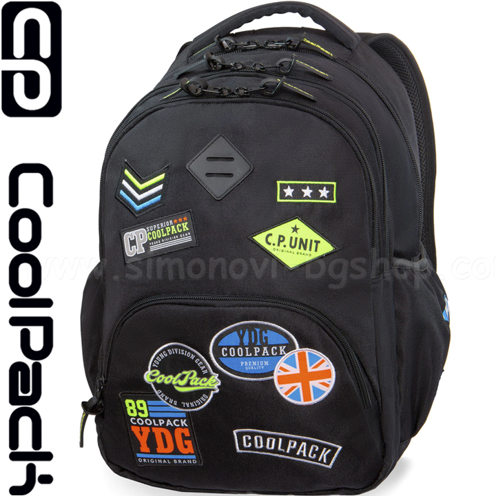 Cool Pack BENTLEY Раница A422 Badges Black B24055 Cool Pack BENTLEY Раница A422 Badges Black B24055