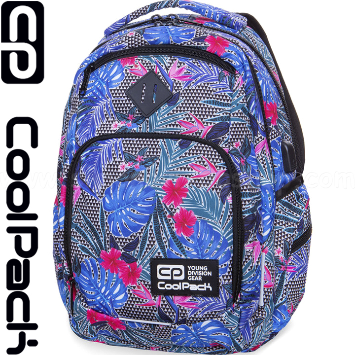 Cool Pack Break USB Ученическа раница Aloha Blue B24048 Cool Pack Break USB Ученическа раница Aloha Blue B24048
