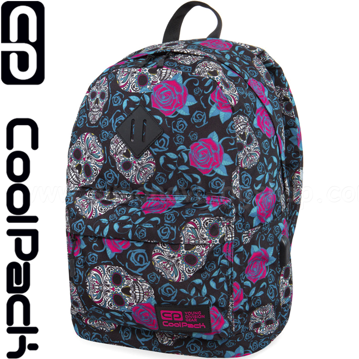 Cool Pack Cross USB Ученическа раница Sculls and Roses B26049 Cool Pack Cross USB Ученическа раница Sculls and Roses B26049