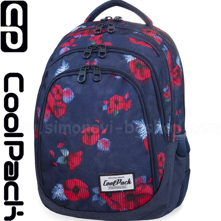Cool Pack Drafter Ученическа раница Red Poppy B05025 Cool Pack Drafter Ученическа раница Red Poppy B05025