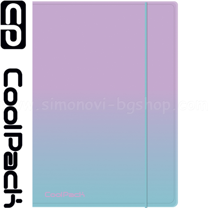 2022 Cool Pack Folder A4 cu radieră Gradient BlueBerry 03661CP