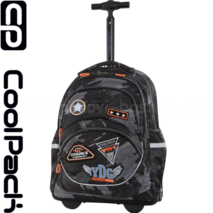 2019 Cool Pack Starr Ученическа раница на колелца Badges B`Black B35152 2019 Cool Pack Starr Ученическа раница на колелца Badges B`Black B35152