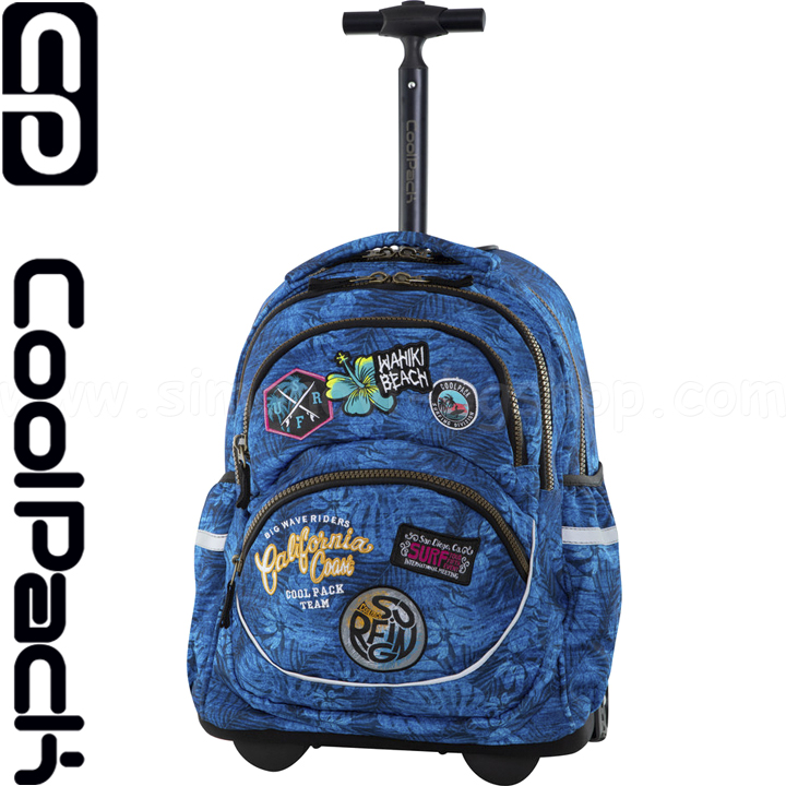 2019 Cool Pack Starr Ученическа раница на колелца Badges G Blue B35156 2019 Cool Pack Starr Ученическа раница на колелца Badges G Blue B35156