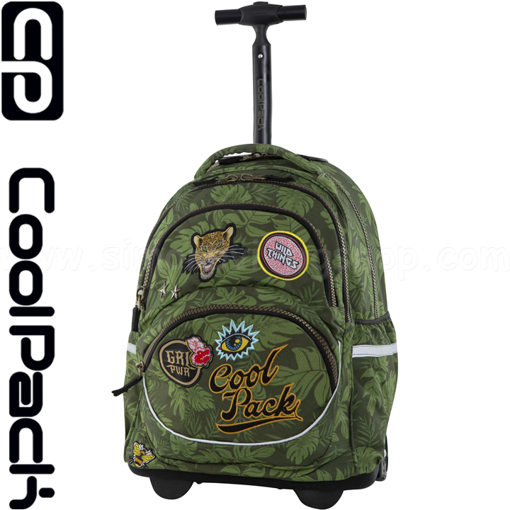 2019 Cool Pack Starr Ученическа раница на колелца Badges G Green B35157 2019 Cool Pack Starr Ученическа раница на колелца Badges G Green B35157