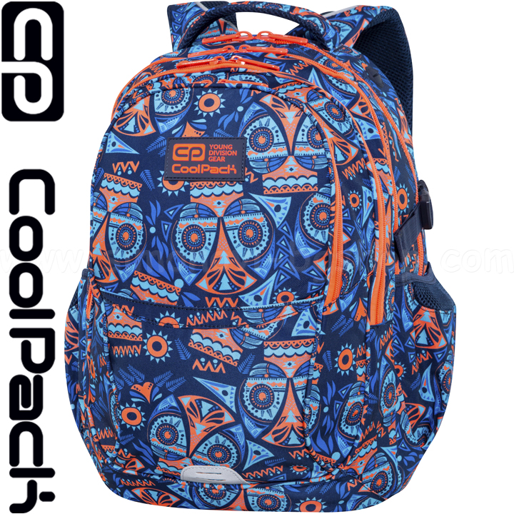 2020 Cool Pack Factor Ученическа раница Aztec Blue C02189 2020 Cool Pack Factor Ученическа раница Aztec Blue C02189