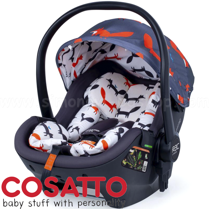 * Cosatto Car seat RAC PORT (0-13 kg.) Charcoal Mister Fox CT4400