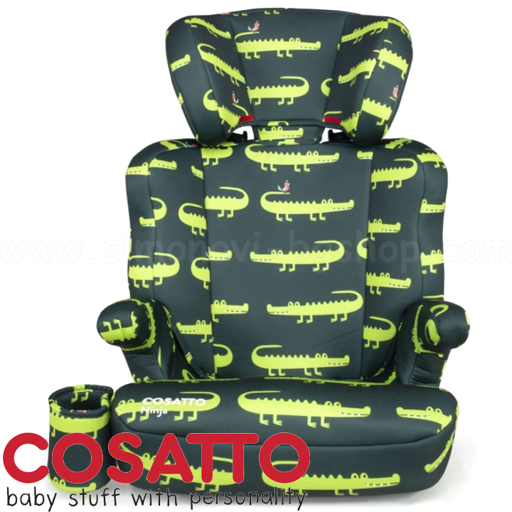 * Cosatto Car Seat 2/3 Ninja - Crocodile Smiles CT4893