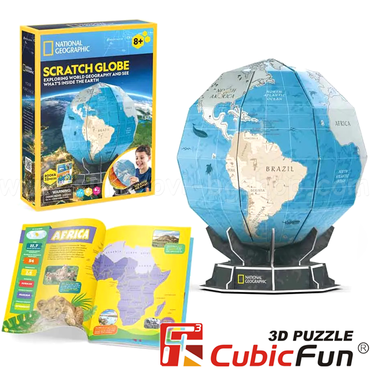 *3D Cubic Fun Puzzles   National Geographic    32. D