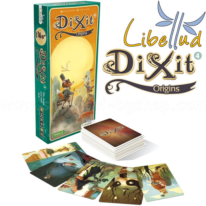 DiXit 4 Origins Playing Cards - extension of Bulgarian language - Libellud