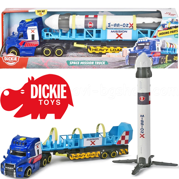 Dickie Toys Камион с влекач и ракета 203747010