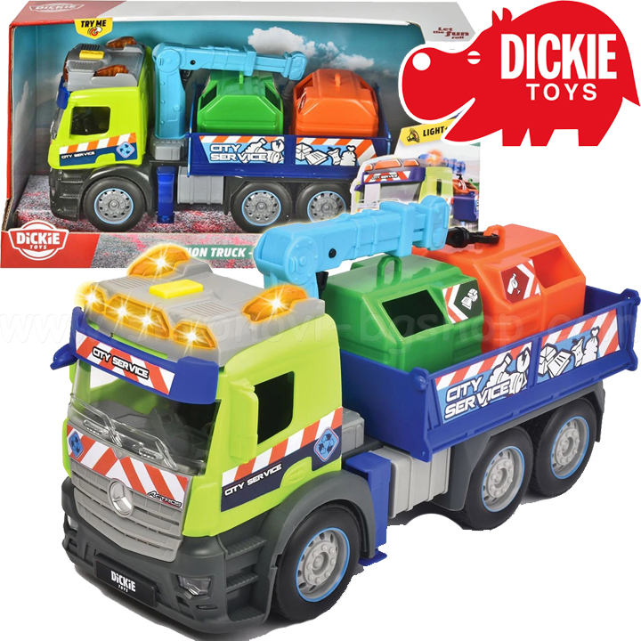 Camion de colectare și reciclare a deșeurilor Dickie Toys 203745015