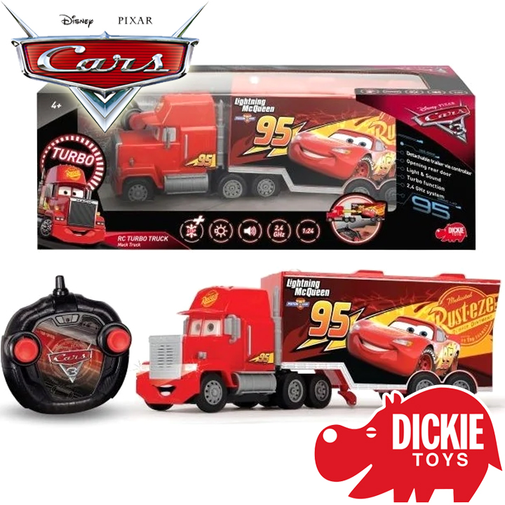 Dickie Toys Cars 3 Remote Control Truck TURBO MAC 203089025038