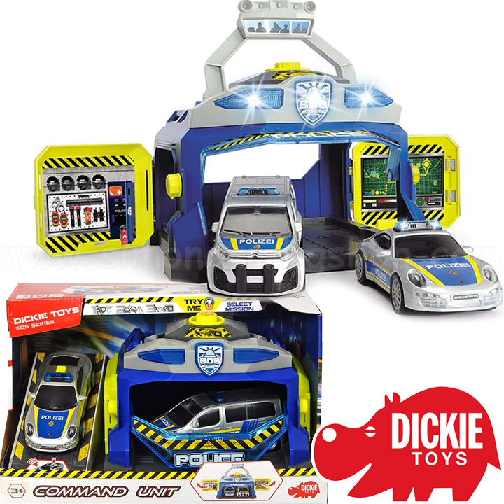Dickie Toys Departamentul de Poliție SOS 203715010038