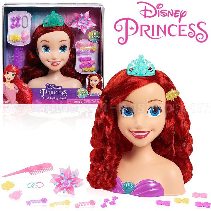 * Disney Princess Ariel Hairdressing head Princess Ariel 87616