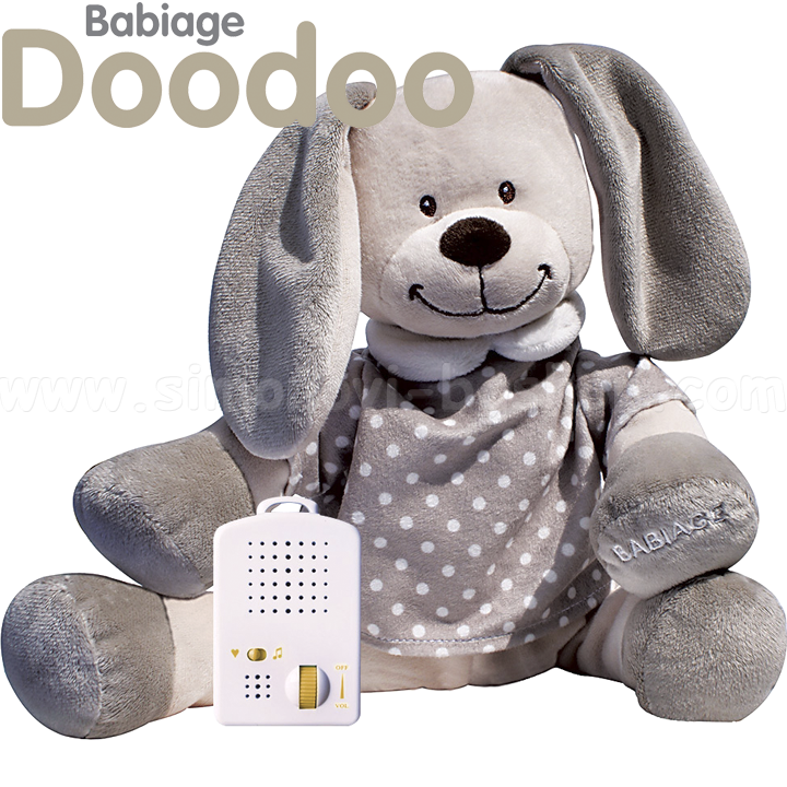 Doodoo Teddy Bunny with soothing sound in beige 0121
