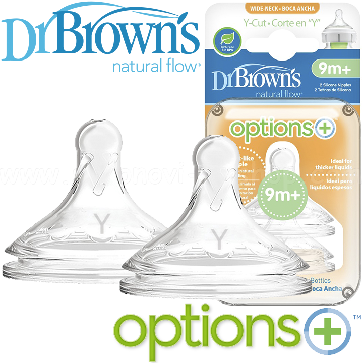 *DrBrown's Wide-Neck Options+    9+  Y-
