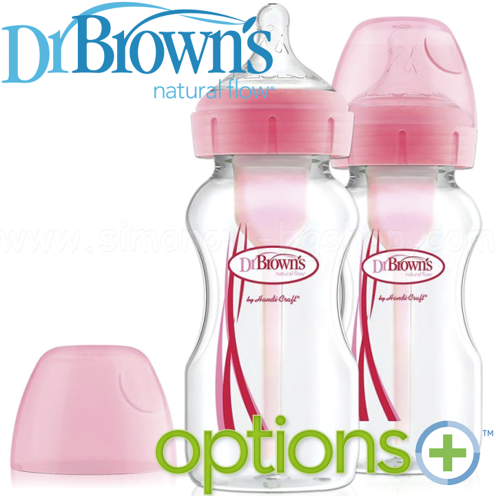 *Dr.Brown's Wide-Neck Options+   2 . 270 . Pink