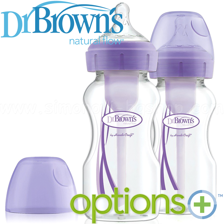 *Dr.Brown's Wide-Neck Options+   2 . 270 . Purple