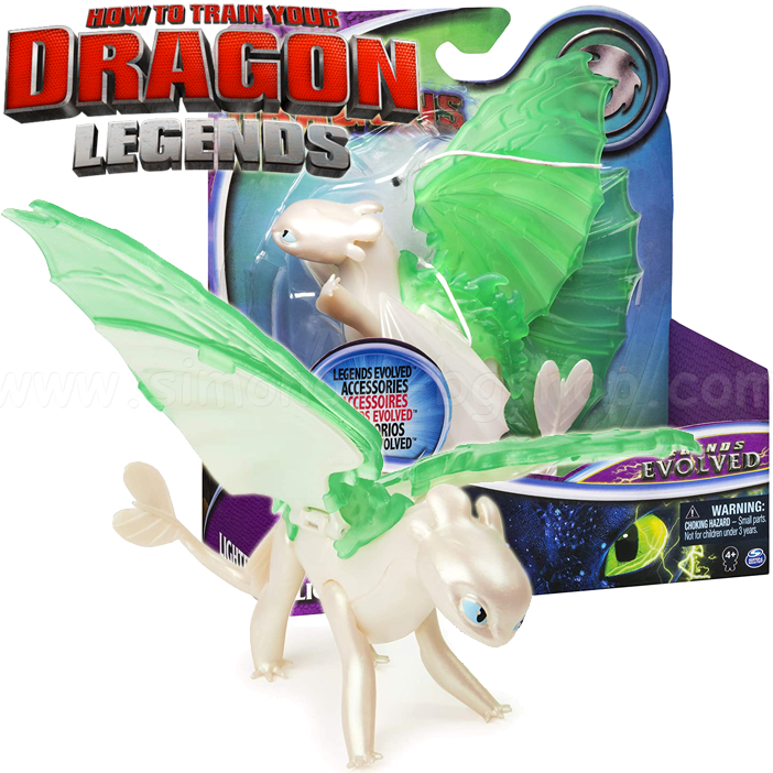 *Dragons Legends Elovled Брониран дракон Lightfury 6056050 *Dragons Legends Elovled Брониран дракон Lightfury 6056050