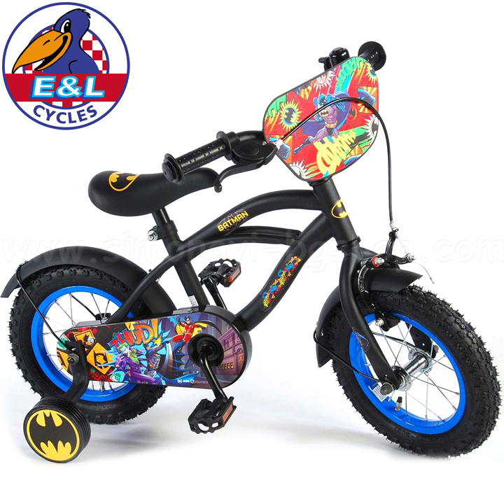 E & L cycles Детски велосипед с помощни колела 12" Batman E & L cycles Детски велосипед с помощни колела 12" Batman