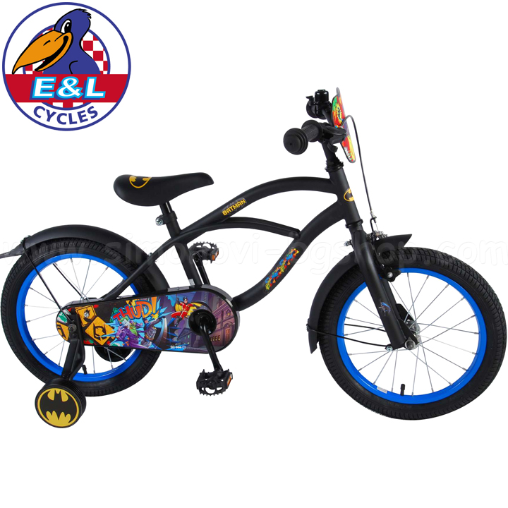 E & L cycles Детски велосипед с помощни колела 16" Batman E & L cycles Детски велосипед с помощни колела 16" Batman