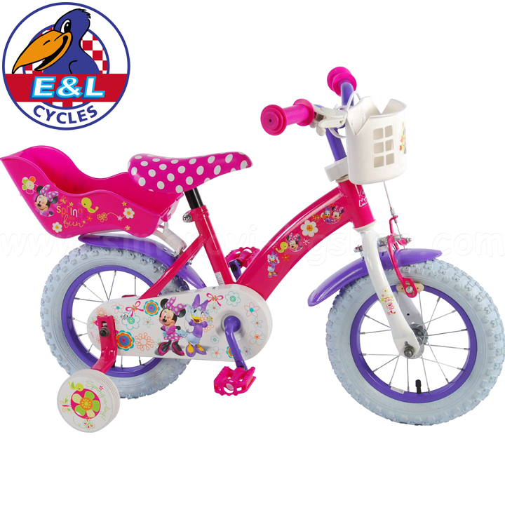 E & L cycles Детски велосипед с помощни колела 12" Disney Minnie Mouse E & L cycles Детски велосипед с помощни колела 12" Disney Minnie Mouse