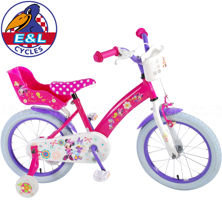 E & L cycles Детски велосипед с помощни колела 16" Disney Minnie Mouse E & L cycles Детски велосипед с помощни колела 16" Disney Minnie Mouse