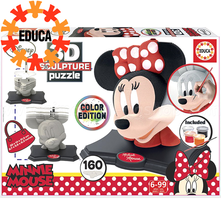 Educa 3D  160  Minnie Mouse Sculpture 17930