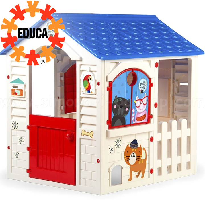 Educa Голяма детска пластмасова къща Chicos My Country House 89648 Educa Голяма детска пластмасова къща Chicos My Country House 89648