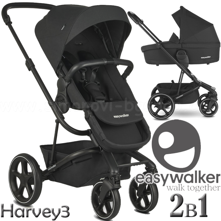 * EasyWalker Baby stroller Harvey³ 2in1 Shadow Black