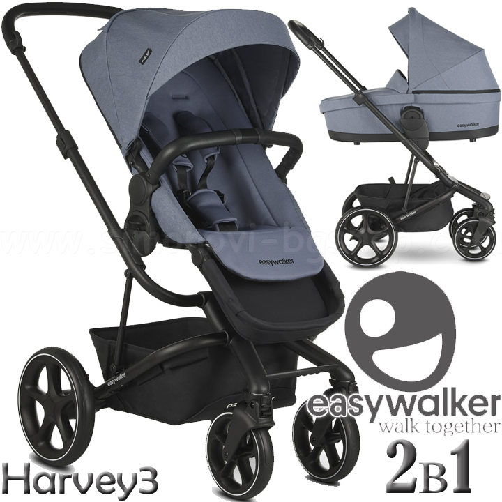 * EasyWalker Baby stroller Harvey³ 2in1 Steel Blue