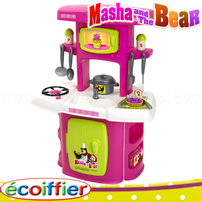 * Ecoiffier Masha and the Bear Children's cuisine with 14 access