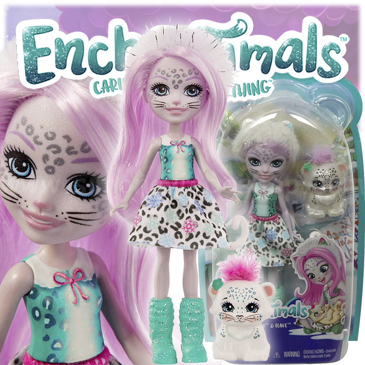*Enchantimals  Sybill Snow Leopard   Flake GJX42