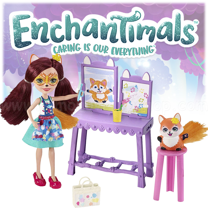 Enchantimals Пазителите на гората Комплект за игра Art Studio GBX03 Enchantimals Пазителите на гората Комплект за игра Art Studio GBX03