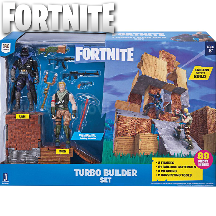 Fortnite Крепост с фигури Jonesy & Raven Turbo Builder FNT0036 Fortnite Крепост с фигури Jonesy & Raven Turbo Builder FNT0036