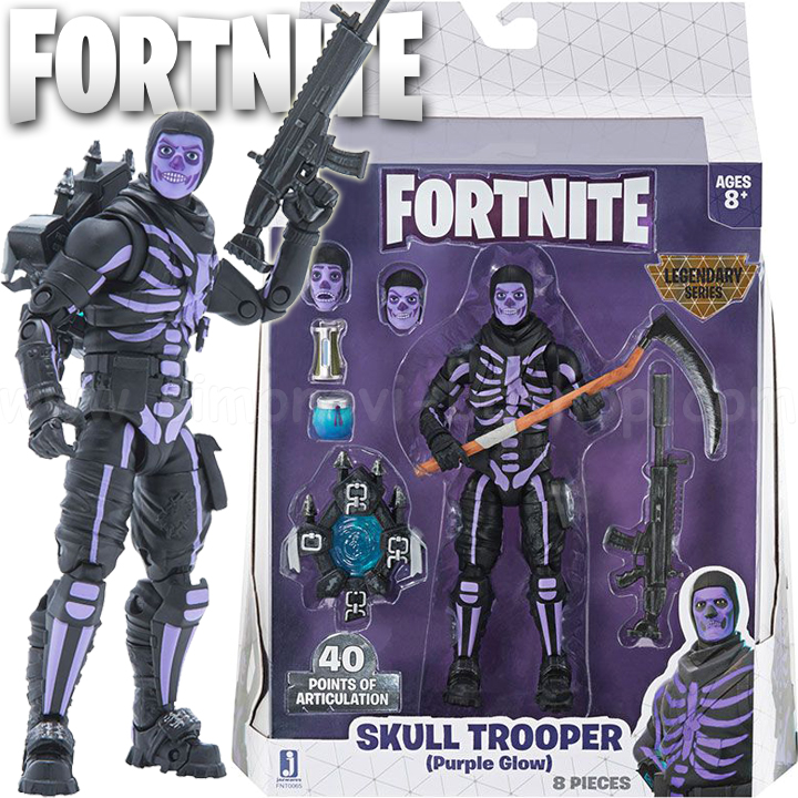 Fortnite S2 Legendary Series Фигурка за игра Skull Trooper Purple Glow FNT0065 Fortnite S2 Legendary Series Фигурка за игра Skull Trooper Purple Glow FNT0065