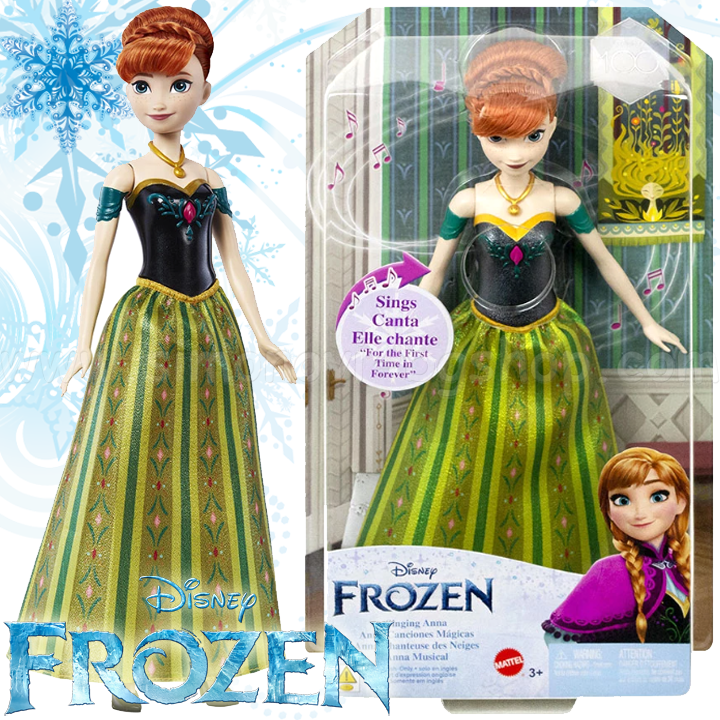 * 2023 Disney Frozen Princess Anna Singing Doll HLW56