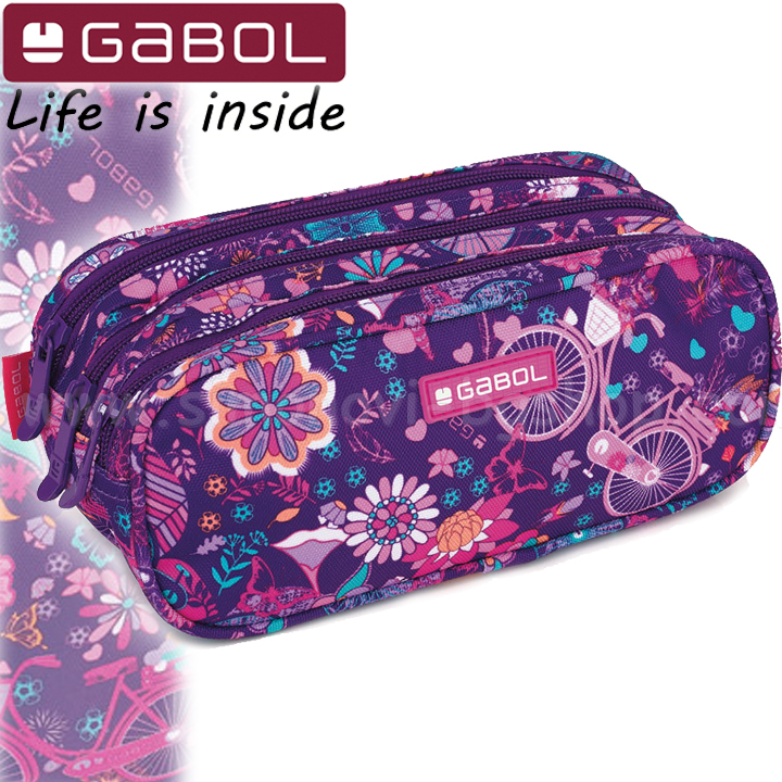 Gabol Abril Мек несесер с три ципа 22691199 Gabol Abril Мек несесер с три ципа 22691199